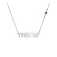 thumbnail image 1 of Mama' Necklace with Satellite Birthstone, 1 of 4