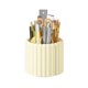 thumbnail image 1 of 360 Rotating Makeup Brush Holder 7 Slots Make Up Brush Organizer Removable Spinning Cosmetic Brushes Storage Pen Holder for Vanity, Dresser, Desk（only the box）, 1 of 5