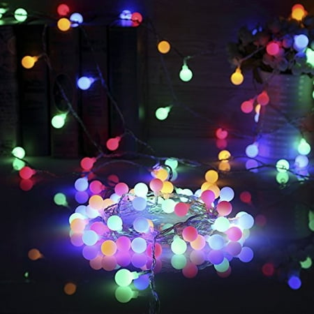 Greenclick 40 Leds 14 8ft Globe String Light Battery Powered 8 Modes Indooroutdoor Waterproof Decorative String Lights For Pati