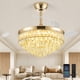 thumbnail image 1 of Ventilador de Techo Tipo Candelabro Deliyfans 42'' con Luces Dorado, 1 of 9