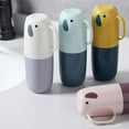 thumbnail image 5 of 4pcs Toothbrush Holders Portable Toothpaste Boxes Washing Cups (Assorted Color), 5 of 5