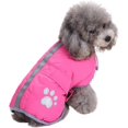thumbnail image 1 of Abrigo para perros Brillar Chaqueta reversible de lana impermeable para clima frío talla grande, 1 of 5