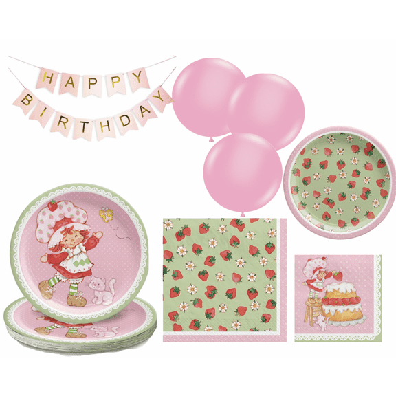 Strawberry  Shortcake Themed Birthday Party Pack