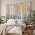 thumbnail image 3 of Yellow Blue Oil Painting Large Tapestry for Bedroom Wall Hanging Tapestry, Contemporary Abstract Art Ceiling Backdrop Tapestries Poster Blanket Wall Decor for Teens Room Living Room Dorm 100" x 59", 3 of 8