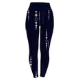 thumbnail image 2 of Gibobby Pantalones de yoga Mallas estampadas de estilo para mujer, pantalones de Yoga de cintura alta, entrenamiento de longitud completa, mallas de(Marina,XL), 2 of 3