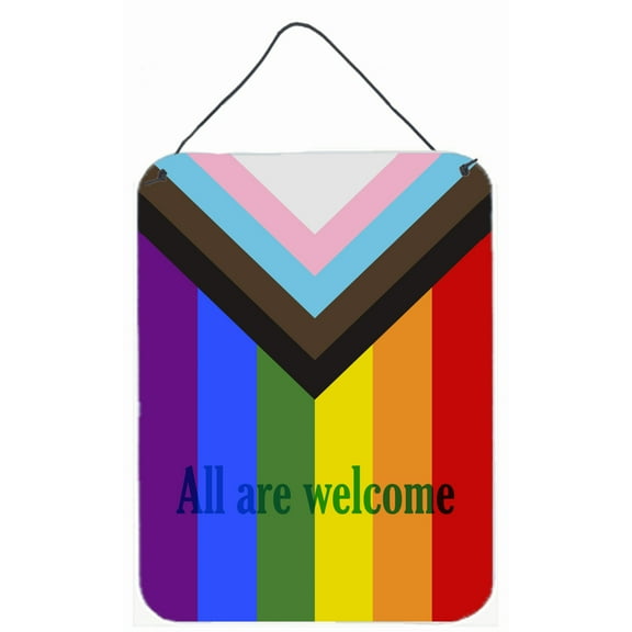 Gay Pride Progress Pride All are Welcome Wall or Door Hanging Prints