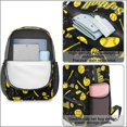 thumbnail image 4 of Softballs and Text Black Pattern 17" School Backpacks for Teens,Waterproof Oxford Fabric,S-Shape Padded Straps for School,Travel,Hiking,Camping, 4 of 6