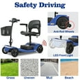 thumbnail image 5 of SEGMART 4 Wheel Mobility Scooter for Seniors, Electric Motorized Device with Wide LED Head Light Portable, Outdoor Power Wheelchair with Anti-Tip Tires, 5 of 8