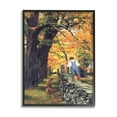 thumbnail image 2 of Stupell Industries Boy Walking on Stone Wall with Dog Design by Heide Presse, 16" x 20", Gray Framed, 2 of 5