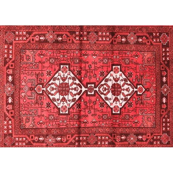 Ahgly Company Indoor Rectangle Persian Red Traditional Area Rugs, 8' x 10'