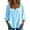 Sky Blue, variant on Womens Plus Size Square Neck Tunic Blouse Short Sleeve Casual Loose Fit Summer Top (Pink,M)