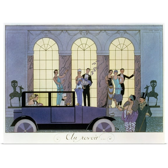 Great BIG Canvas | Rolled George Barbier Poster Print entitled Farewell, 1920