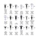 thumbnail image 4 of Auto Car Body Plastic Push Pin Rivet Fasteners Trim Panel Moulding Clip 415PCS, 4 of 5