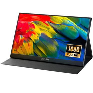 Lifelong Essentials 15.6" FHD 1080p Portable Monitor with USB-C