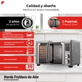 thumbnail image 3 of Bogner Horno Freidora De Aire Acero Inox 30L BAF300, 3 of 9