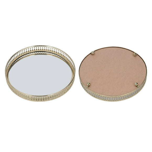 Mirror Tray, Storage Tray Round Large Compact Size For Office