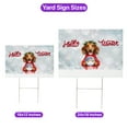 thumbnail image 5 of Hello Welcome Winter Dachshund Holding Snow Globe Snowman Yard Sign Wiener Dog Lover Gifts Idea Outdoor Home Lawn Garden Porch Decor - 13015, 5 of 5
