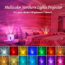 Northern Lights Projector, 18 Colors 162 Modes Ceiling  Light, Remote Controlled Mood Lighting for Bedroom Room Decor