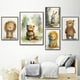 thumbnail image 5 of Pequeño erizo feliz, pequeño león, hola oso, bebé cocodrilo, bebé koala, arte de pared de moda, pintura en lienzo, póster nórdico, decoración de habitación, 5 of 5