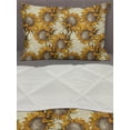 thumbnail image 3 of Sunflower Comforter & Sham Bedding Set, Vintage Style Ornament with Flowers Agriculture Nature Theme Sketchy Art, 3 pcs Duvet Set Microfiber Filling Quilt, 5 Sizes, Multicolor, by Ambesonne, 3 of 4