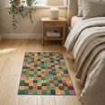 thumbnail image 3 of ODIKA Whimsical Gradient Mosaic Funky Contemporary Maximalist Plush for Bedroom, Nursery, RV, Pet Friendly & Kids Safe Bedside, 3 of 7