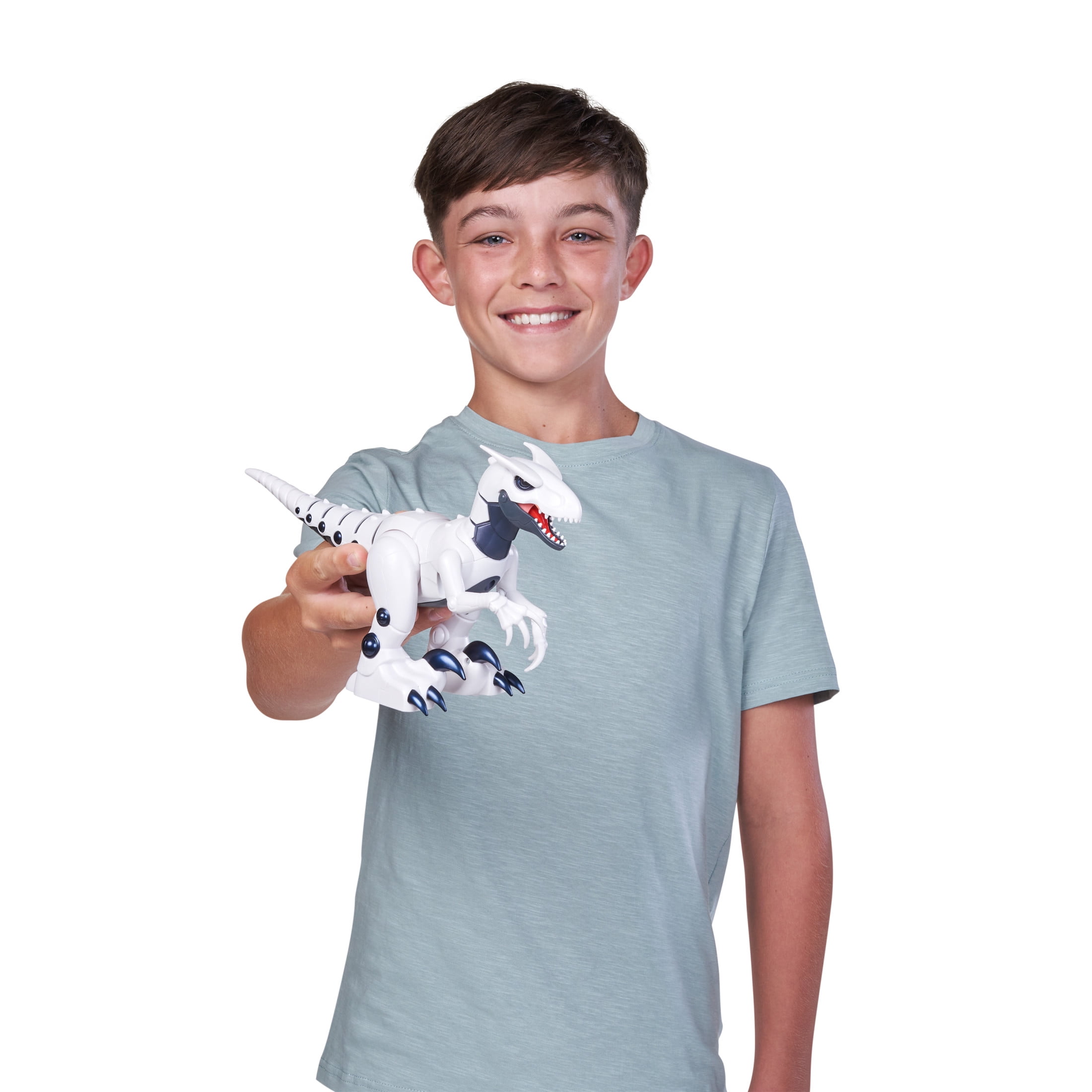 Robo Alive Robo Dino Raptor Robotic Toy by ZURU, Electronic Dinosaur Toy for Boys, Robo Alive Robo Dino Raptor by ZURU