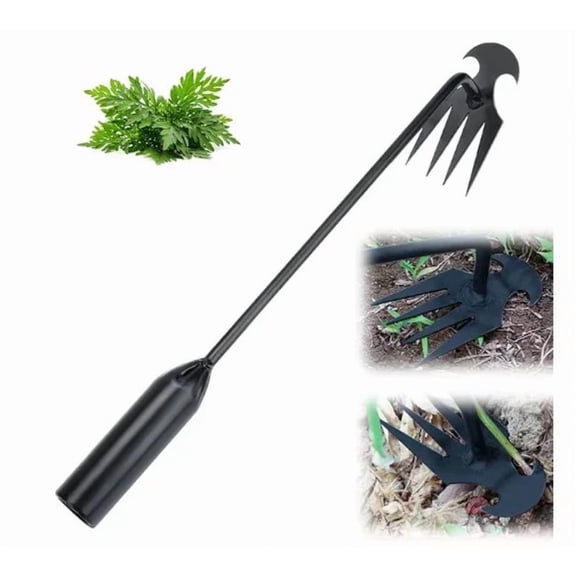 4 Tooth Manganese Steel for Gardening Backyard Farm Garden Weed Pulling Tool Uprooting Weeding Tool Weed Puller Tool