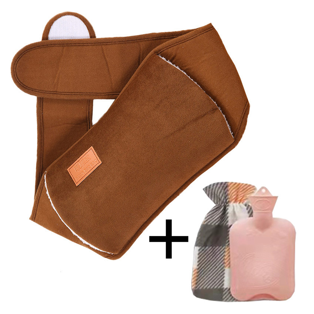 Hot water bottle with waist cover, cartoon warm water bag