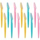 thumbnail image 1 of 12 piezas de afeitadoras moldeadoras de cejas para mujeres y hombres, color aleatorio, 1 of 5