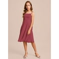 thumbnail image 3 of Drtj 2-14T Kids Teens Girls A-line Junior Bridesmaid Chiffon Flower Girl Dress Knee-Length Formal Wedding Party Pageant, 3 of 5