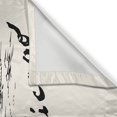 thumbnail image 3 of Ambesonne Chicago Skyline Kitchen Curtains, Vintage Sketch, 55"x45", Black and Cream, 3 of 3