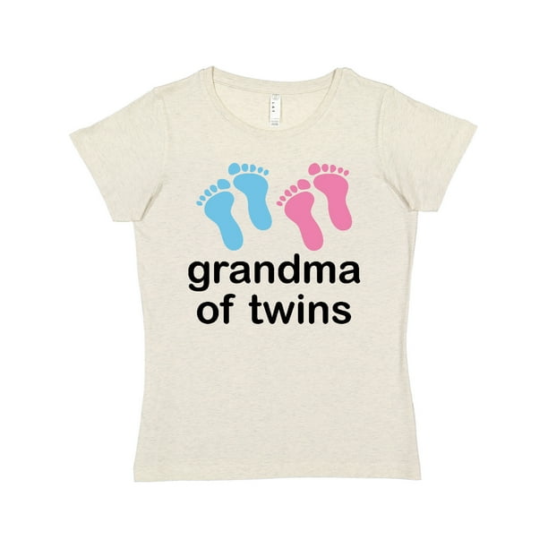 Inktastic Inktastic Grandma Of Twins Boy Girl Adult Women S T Shirt Female Walmart Com Walmart Com