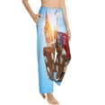 thumbnail image 2 of Fotbe Trip to London Women's Pajama Pants,Sleepwear Pants,Pj Bottoms Drawstring And Pockets-XX-Large, 2 of 9