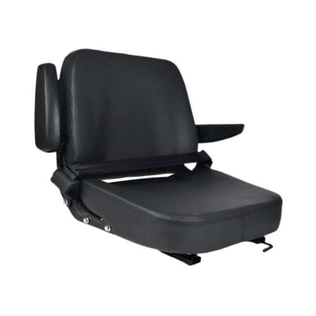 HILABEE Universal Forklift Seat Cushion for Engineering Vehicle Loader Scrubber Armrest Retract Belt