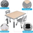 thumbnail image 5 of PetFurnishn Table and Chairs Set, Height Adjustable Study Table and Chairs, Arts & Crafts Table, Activity Table, Preschool Furniture, Maple Top With Grey Border, 5 of 7