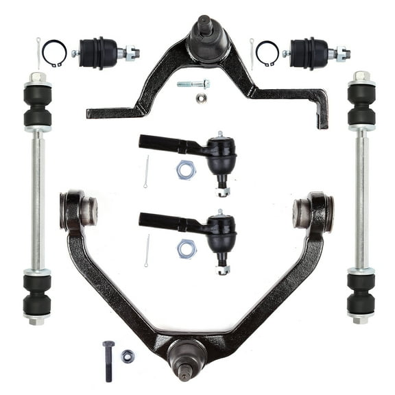 ECCPP Control Arm Kit 1995 1996 1997 for Ford Explorer for Mercury Mountaineer - Lower Ball Joints Outer Tie Rod Ends Front Sway Bar End Links Upper Control Arms- 2 Piece Design Arm