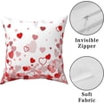 thumbnail image 3 of Valentines Day Heart Throw Pillows Cover Set of 2 Mothers Day Love Hearts Pillow Covers 18x18 Inch Wedding Decorative Pillow Case Gift for Girls Women Outdoor Bedroom Couch Sofa Decor, 3 of 6