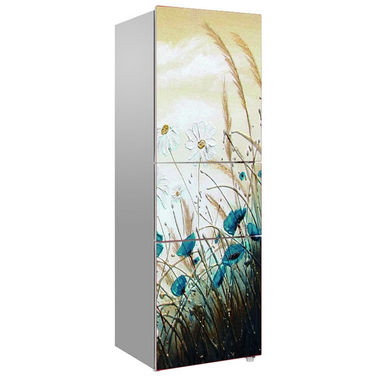 Sticker frigo - roses - papillon - sticker - sticker porte - autocollant -  60 x 180 cm