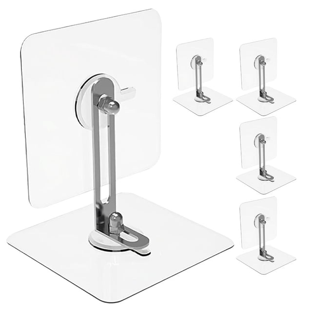 OFFIGAM 5Sets High Efficiency Plated Silver Furniture Safety Straps No Drill for Secure Home Use Antitip Protection