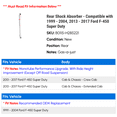 thumbnail image 2 of Rear Shock Absorber - Compatible with 1999 - 2004, 2013 - 2017 Ford F-450 Super Duty 2000 2001 2002 2003 2014 2015 2016, 2 of 2