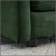 thumbnail image 3 of Modern Green Chenille U-Shape Modular Sectional Sofa with Reversible Chaise & Double Ottomans, Solid Wood Frame for Living Room, 3 of 12