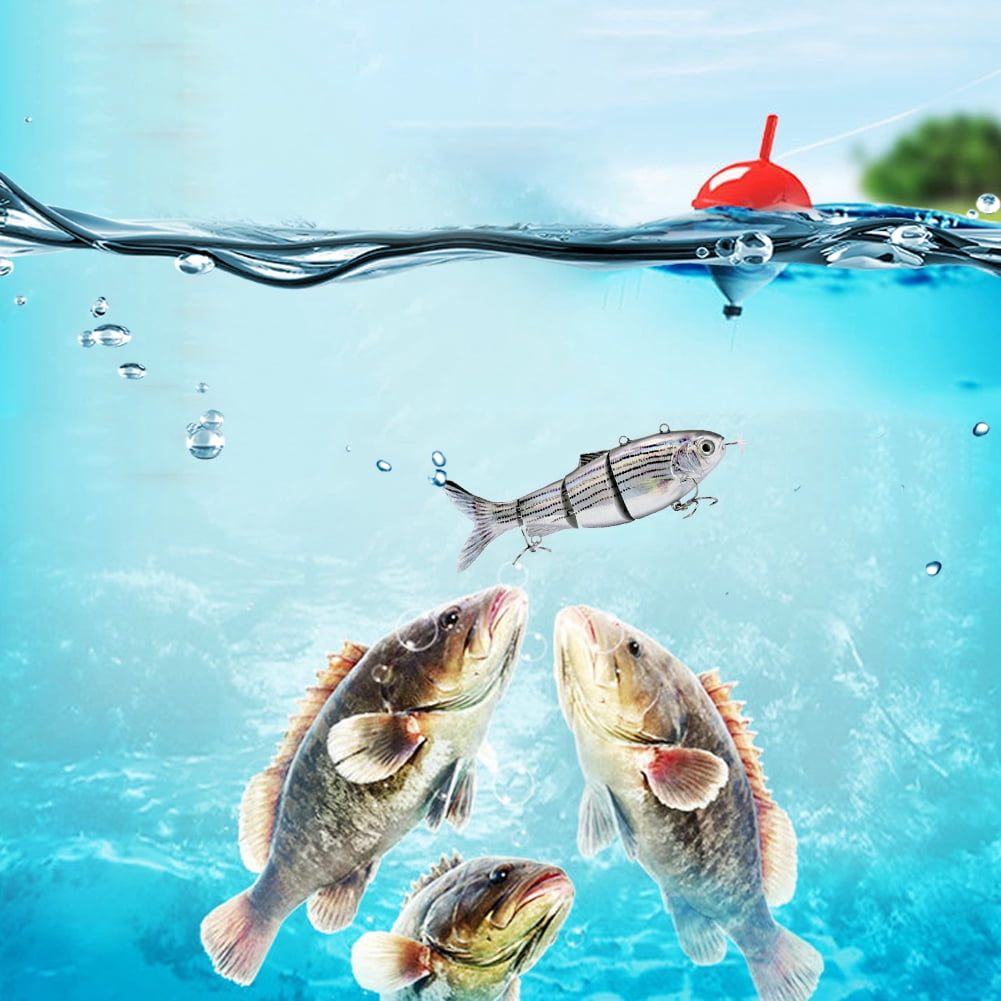 Yucurem Robotic Fishing Lure Electric Wobbler Rechargeable Robotic Swimming Fishing Lure Electric Wobbler Bait (T-620)