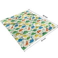 thumbnail image 2 of LightColor Cartoon Dinosaurs Pattern Blanket,Comfortable Soft Lamb Wool Throw Blanket,All Season,Warm Lightweight Blankets for Sofa Bed Couch Living Room Chair,50"x60", 2 of 4