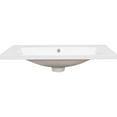 thumbnail image 2 of White Ceramic Bathroom Vanity Top, 30" X 6.57", 3 Holes, Sink Basin Included Single Ceramic, White, 9.25" H Package Height, 2 of 3