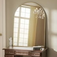 thumbnail image 4 of BEAUTYPEAK 32"x 48" Bathroom Mirror Wall Vanity Arched Mirror, Gold, Crown Shape, 4 of 10