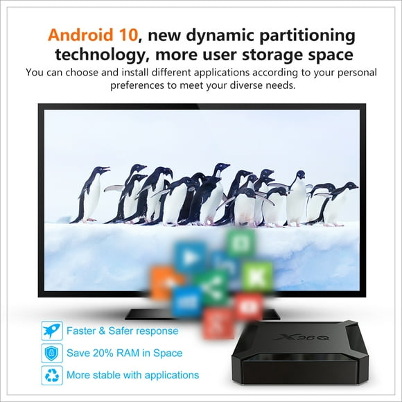 Video Player,4k 3d Tv Box Core Arm Support 4k H313 Quad Android 10 Support Tv Set A53 3d Support Video Player 10.0 H313 Tv 4k Arm Set Box A53 Tv Hdr Media X96q Android Box Support Arm Tv Player Quad