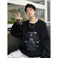 thumbnail image 3 of Sudadera con cuello redondo y estampado floral de letras góticas para hombre, ropa de moda de hip hop, sudadera con capucha estilo urbano Y2K, novedad de 2024, 3 of 5