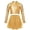 Gold, variant on Haitryli Kids Girls Hip Hop Jazz Latin Dance Outfit Sequin Long Sleeve T-Shirt Crop Top with Skirt Set for Competition Gold 10