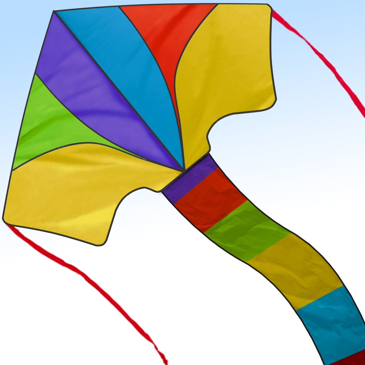 Tomi Kites Kite HUGE Rainbow Ideal for Kids and Adults Easy to Launch Stiff 60 for sale online 