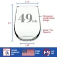 thumbnail image 4 of Bevvee Stemless Wine Glass 17 oz 49ish Wine Enthusiast Gifts Wine Glasses, 4 of 4